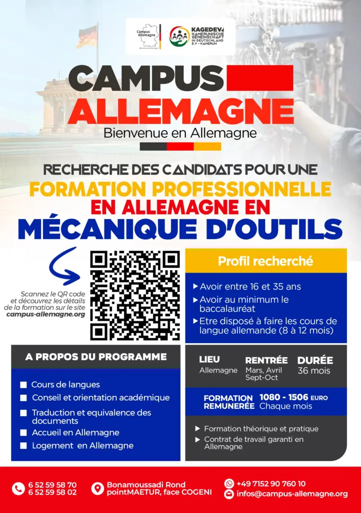 Recrutement de technicien(ne)s en mécanique d’outils en Allemagne
